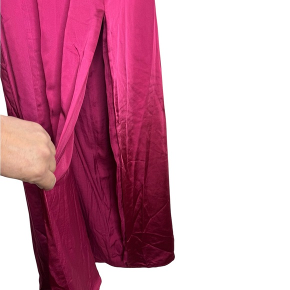 Free People Dance Till Dawn Satin Maxi Halter Maxi Dress, NWT, Large, Rose - Picture 6 of 16